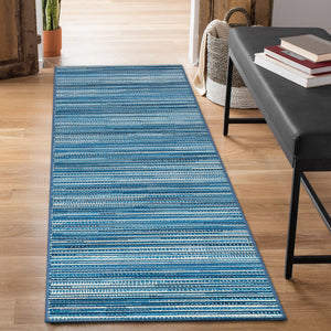 Liora Manne Marina Stripes Indoor Outdoor Area Rug China Blue