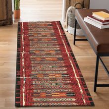 Load image into Gallery viewer, Liora Manne Marina Tribal Stripe Indoor Outdoor Area Rug Red