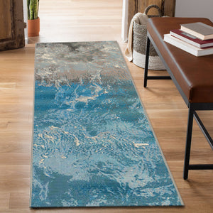 Liora Manne Marina Surf Indoor Outdoor Area Rug Ocean