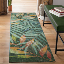 Load image into Gallery viewer, Liora Manne Marina Leaves Indoor Outdoor Area Rug Blue