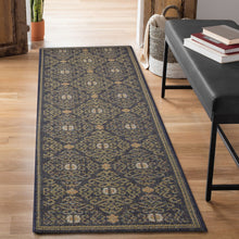 Load image into Gallery viewer, Liora Manne Patio Suzani Diamonds Indoor Outdoor Area Rug Navy