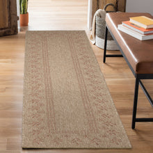 Load image into Gallery viewer, Liora Manne Sahara Block Print Border Indoor Outdoor Area Rug Terracotta