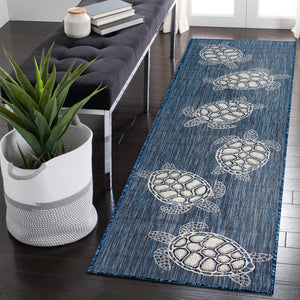 Liora Manne Carmel Seaturtles Indoor Outdoor Area Rug Navy