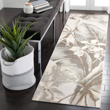 Load image into Gallery viewer, Liora Manne Canyon Tropical Leaf Indoor Outdoor Area Rug Ivory