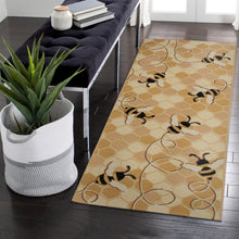 Load image into Gallery viewer, Liora Manne Esencia Bee Free Indoor Outdoor Mat Honey