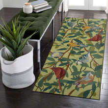 Load image into Gallery viewer, Liora Manne Esencia Birds Of A Feather Indoor Outdoor Mat Green