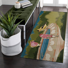 Load image into Gallery viewer, Liora Manne Esencia Bathing Birdies Indoor Outdoor Mat Green