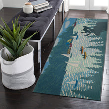 Load image into Gallery viewer, Liora Manne Esencia Lake Life Indoor Outdoor Mat Blue