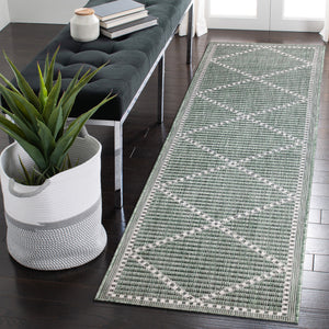 Liora Manne Malibu Checker Diamond Indoor Outdoor Area Rug Green