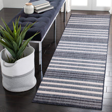 Load image into Gallery viewer, Liora Manne Malibu Faded Stripe Indoor Outdoor Area Rug Navy