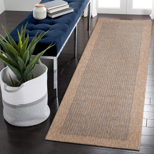 Liora Manne Sahara Texture Border Indoor Outdoor Area Rug Navy