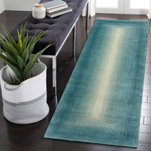 Load image into Gallery viewer, Liora Manne Tivoli Dream Border Indoor Area Rug Aqua