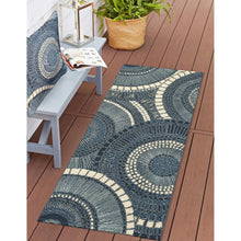 Load image into Gallery viewer, Liora Manne Esencia Circles Indoor Outdoor Mat Delft