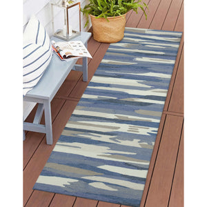 Liora Manne Capri Cloud Indoor Outdoor Area Rug Soft Blue