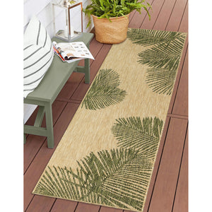 Liora Manne Carmel Palm Indoor Outdoor Area Rug Green