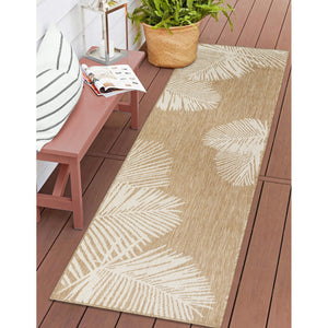 Liora Manne Carmel Palm Indoor Outdoor Area Rug Sand