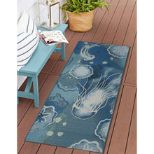 Load image into Gallery viewer, Liora Manne Esencia Jelly Fish Indoor Outdoor Mat Bloom