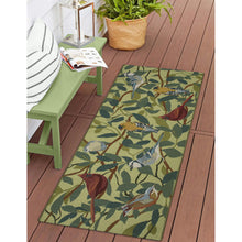 Load image into Gallery viewer, Liora Manne Esencia Birds Of A Feather Indoor Outdoor Mat Green