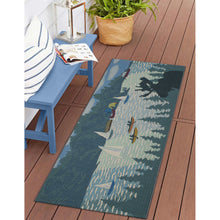 Load image into Gallery viewer, Liora Manne Esencia Lake Life Indoor Outdoor Mat Blue