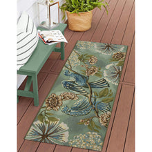 Load image into Gallery viewer, Liora Manne Esencia Flora Fauna Indoor Outdoor Mat Sage
