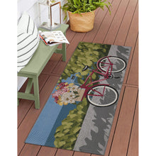 Load image into Gallery viewer, Liora Manne Esencia Summer Ride Indoor Outdoor Mat Blue