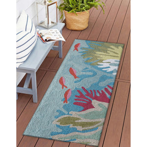 Liora Manne Ravella Ocean View Indoor Outdoor Area Rug Blue