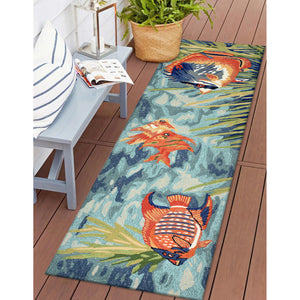 Liora Manne Ravella Tropical Fish Indoor Outdoor Area Rug Ocean