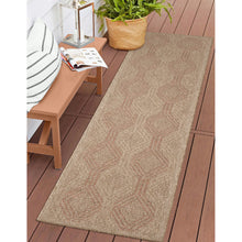 Load image into Gallery viewer, Liora Manne Sahara Links Indoor Outdoor Area Rug Terracotta