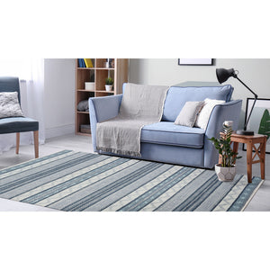 Liora Manne Cosmos Gypsy Stripe Indoor Outdoor Area Rug Grey