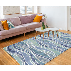 Liora Manne Visions III Wave Indoor Outdoor Area Rug Ocean