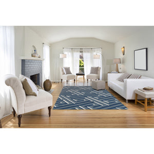 Liora Manne Roma Maze Indoor Rug Denim