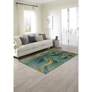 Liora Manne Corsica Panorama Indoor Area Rug Blue/Green