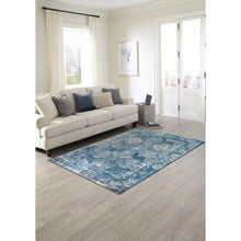 Load image into Gallery viewer, Liora Manne Marina Kashan Indoor Outdoor Area Rug Blue