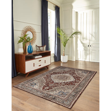 Liora Manne Ashford Medallion Indoor Area Rug Red