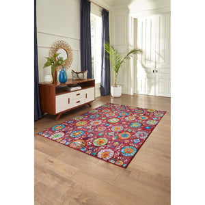 Liora Manne Fiesta Medallions Indoor Rug Red