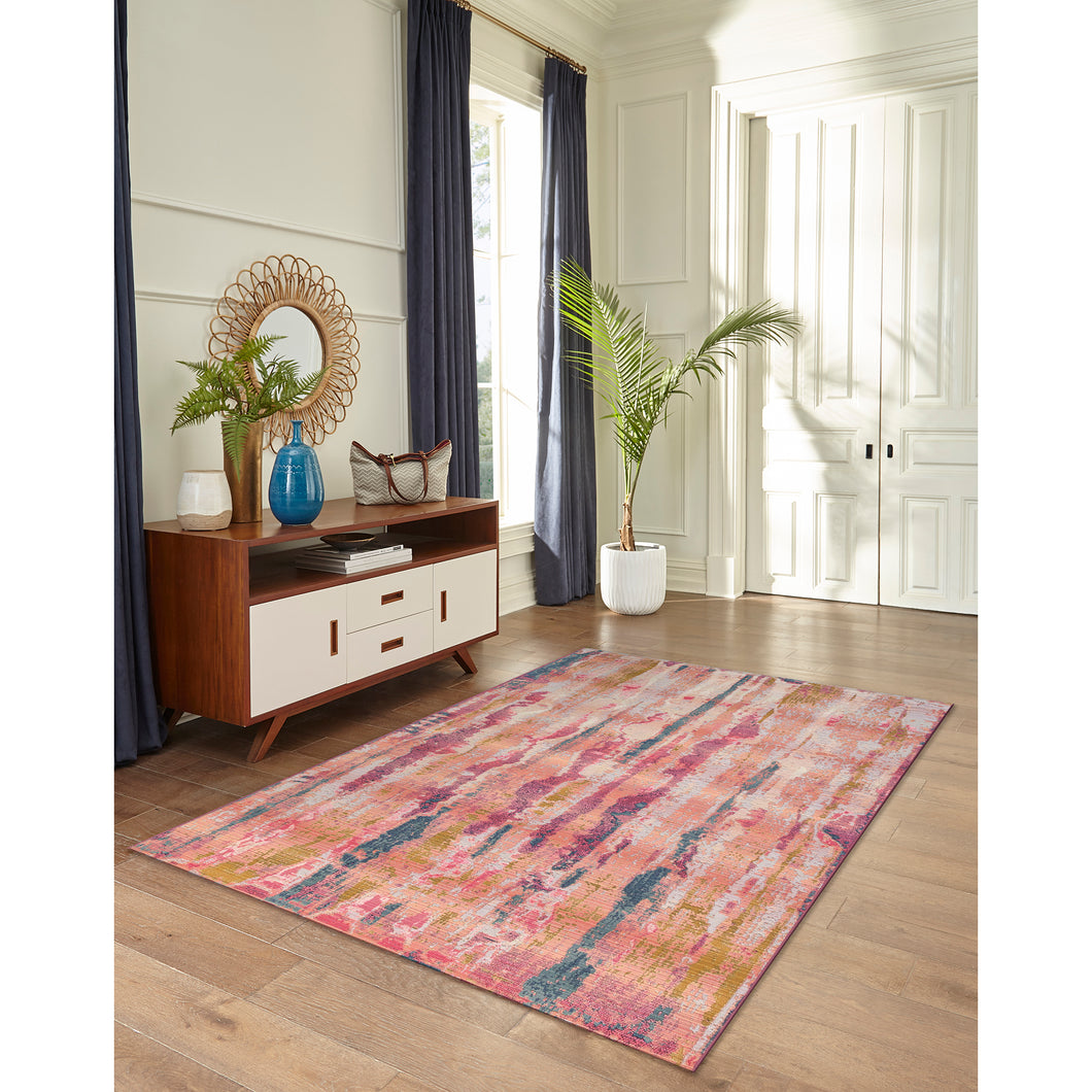 Liora Manne Marina Reflection Indoor Outdoor Area Rug Blush