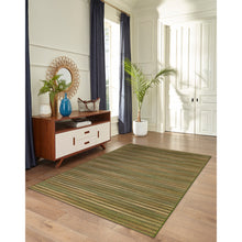 Load image into Gallery viewer, Liora Manne Marina Stripes Indoor Outdoor Area Rug Green