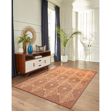 Load image into Gallery viewer, Liora Manne Patio Suzani Diamonds Indoor Outdoor Area Rug Red