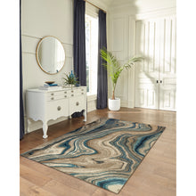 Load image into Gallery viewer, Liora Manne Ashford Agate Indoor Area Rug Blue