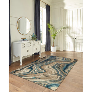 Liora Manne Ashford Agate Indoor Area Rug Blue