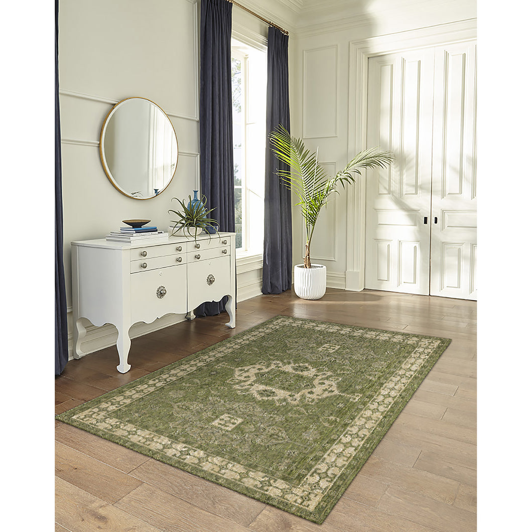 Liora Manne Carmel Kilim Indoor Outdoor Area Rug Green