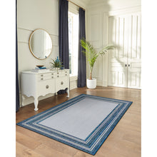 Load image into Gallery viewer, Liora Manne Carmel Multi Border Indoor Outdoor Area Rug Navy