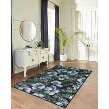 Load image into Gallery viewer, Liora Manne Marina Floral Indoor Outdoor Area Rug Navy