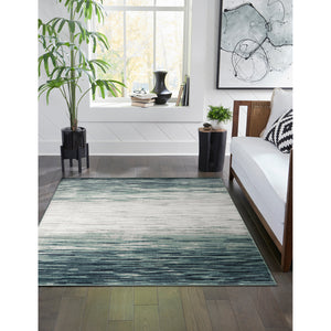 Liora Manne Aurora Strata Indoor Rug Blue