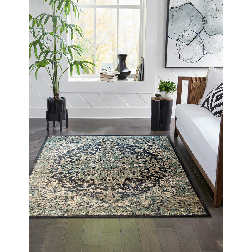 Liora Manne Aurora Medallion Indoor Area Rug Blue