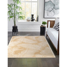 Load image into Gallery viewer, Liora Manne Carmel Fronds Indoor Outdoor Area Rug Sand