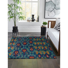 Load image into Gallery viewer, Liora Manne Fiesta Ikat Indoor Rug Blue