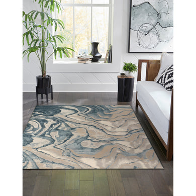 Liora Manne Soho Agate Indoor Area Rug Blue