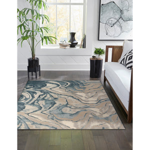 Liora Manne Soho Agate Indoor Area Rug Blue