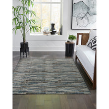 Load image into Gallery viewer, Liora Manne Soho Stripe Indoor Area Rug Blue